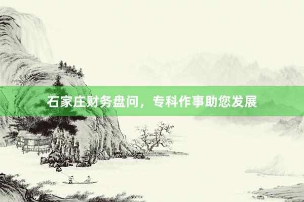 石家庄财务盘问，专科作事助您发展