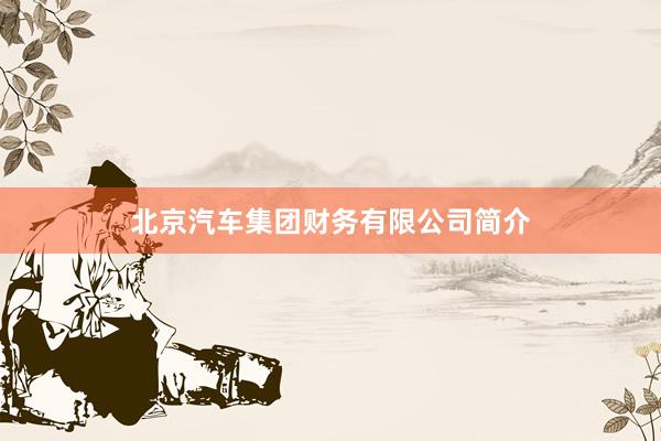 北京汽车集团财务有限公司简介